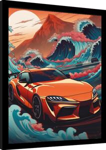 Inramad poster Wave Collection - Wave Cars Zupra
