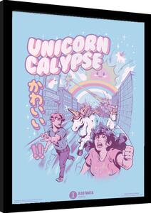 Inramad poster Ilustrata - Unicorncalypse
