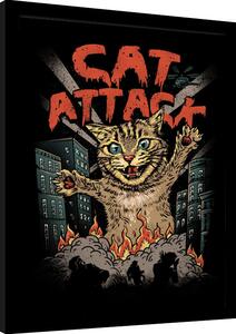 Inramad poster Vincent Trinidad - Cat Attack