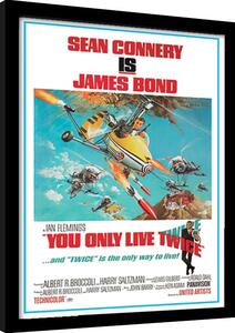 Inramad poster James BOnd - You Only Live Twice