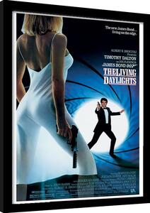 Inramad poster James Bond - The Living Daylights