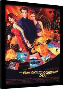 Inramad poster James Bond - World Not Enough