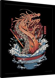 Inramad poster Ilustrata - Dragon Ramen