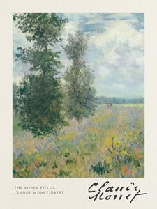 Bildreproduktion The Poppy Fields - Claude Monet