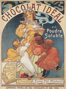 Bildreproduktion Chocolat Ideal Chocolate Advert (Vintage Art Nouveau) - Alfons Mucha, (30 x 40 cm)