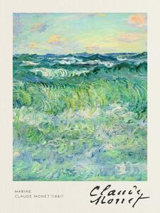 Bildreproduktion Marine - Claude Monet, (30 x 40 cm)