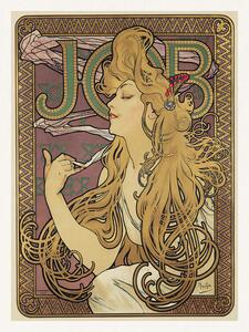 Bildreproduktion Job, Cigarette Paper Advert (Vintage Art Nouveau) - Alfons / Alphonse Mucha, (30 x 40 cm)