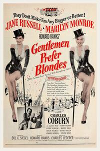Bildreproduktion Gentlemen Prefer Blondes / Marilyn Monroe (Retro Movie), (26.7 x 40 cm)