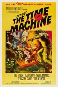 Bildreproduktion Time Machine, H.G. Wells (Vintage Cinema / Retro Movie Theatre Poster / Iconic Film Advert)