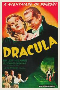 Bildreproduktion Dracula (Vintage Cinema / Retro Movie Theatre Poster / Horror & Sci-Fi), (26.7 x 40 cm)