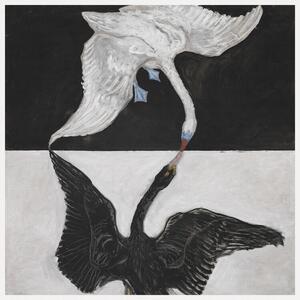Bildreproduktion The Swan No.1 (Black & White) - Hilma af Klint