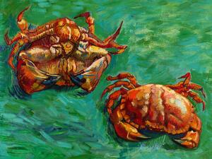 Bildreproduktion Two Crabs (Vintage Seaside) - Vincent van Gogh