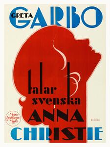 Bildreproduktion Anna Christie, Ft. Greta Garbo (Retro Movie Cinema)