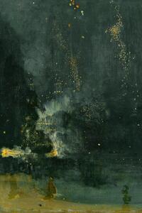 Bildreproduktion Nocturne in Black & Gold (The Fallen Rocket) - James McNeill Whistler