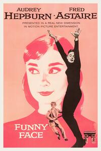 Bildreproduktion Funny Face / Audrey Hepburn & Fred Astaire (Retro Movie)