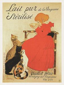 Bildreproduktion Lait pur Stérilisé (French Cat Poster) - Théophile Steinlen
