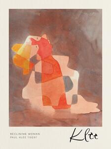 Bildreproduktion Reclining Woman - Paul Klee, (30 x 40 cm)