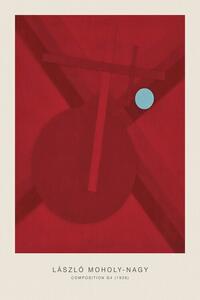 Bildreproduktion Composition G4 (Original Bauhaus in Red, 1926) - Laszlo / László Maholy-Nagy