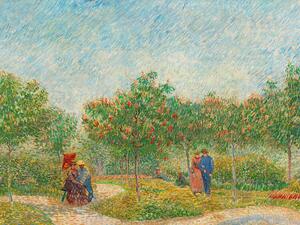 Bildreproduktion Garden with Courting Couples (Square Saint-Pierre) - Vincent van Gogh