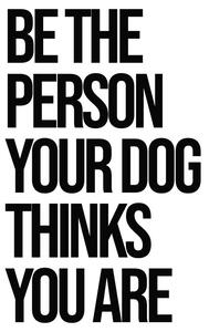 Illustration Be the person your dog thinks you are, Finlay & Noa