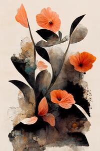 Illustration Abstract Flowers, Treechild