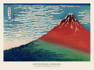 Illustration Fine Wind, Clear Morning (Mt Fuji Japan)- Katsushika Hokusai