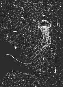 Illustration Starry Jellyfish, Aliriza Cakir