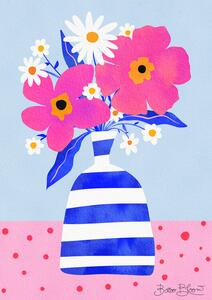 Illustration Maximalist Flower Vase, Baroo Bloom