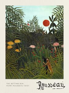 Bildreproduktion The Setting Sun - Henri Rousseau, (30 x 40 cm)