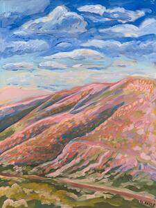 Illustration Colorful hills, Eleanor Baker