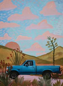 Illustration Chevrolet on the road II, Eleanor Baker