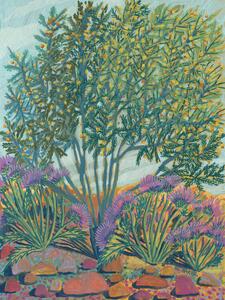 Illustration Green bush, Eleanor Baker, (30 x 40 cm)
