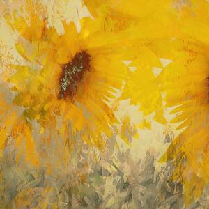 Illustration Sunflower, Nel Talen, (40 x 40 cm)