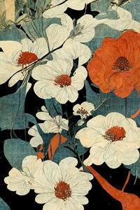 Illustration Asian Flowers, Treechild