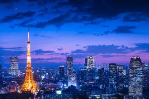 Fotografi Tokyo night view, Takao Kataoka