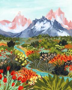 Illustration Autumn Mountains, Sarah Gesek