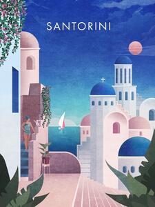 Illustration Santorini, Emel Tunaboylu