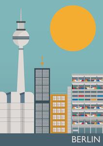 Illustration Berlin, Gail Myerscough, (30 x 40 cm)