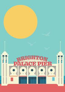 Illustration Brighton Pier, Gail Myerscough