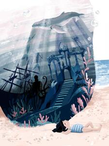 Illustration Sea Dreamworld, Goed Blauw