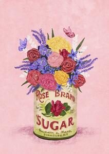 Illustration Flowers In a vintage Can, Raissa Oltmanns