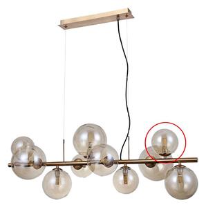 ITALUX - Ersättningsglas för ljuskrona och vägglampa CANELLO G9 diameter 11 cm brun