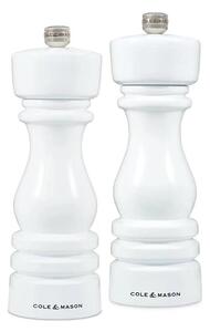 Cole&Mason - Set med saltkvarn och pepparkvarn LONDON 2 delar 18 cm bok/vit