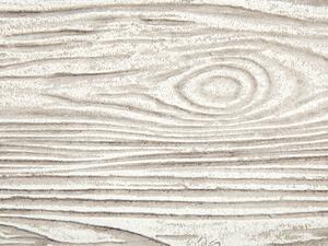 Kruka Vit Trä med fiberlera 42 x 15 cm Utomhus Väderbeständig Beliani