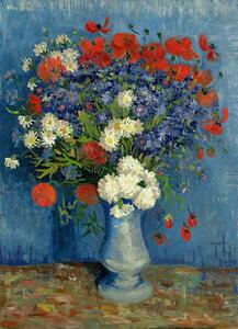 Vincent van Gogh - Bildreproduktion Still Life: Vase with Cornflowers and Poppies, 1887, (30 x 40 cm)