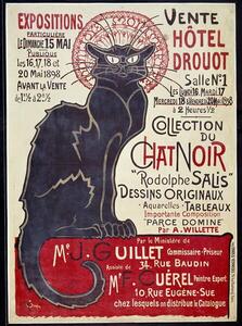 Steinlen, Theophile Alexandre - Bildreproduktion Chat Noir (Black Cat), (30 x 40 cm)