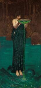 Waterhouse, John William (1849-1917) - Konsttryck Circe Invidiosa, 1872, (23.5 x 50 cm)