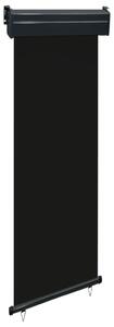 Balkongmarkis 65x250 cm svart