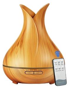 Luftfuktare, Aromatherapy Humidifier - Ljus trä