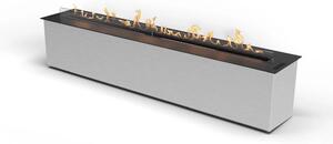 FLA4+ 1490 - Automatisk bioetanolbrännare - Planika Fires - Färg: Svart - Storlek: 149 cm x 30,5 cm x 28 cm